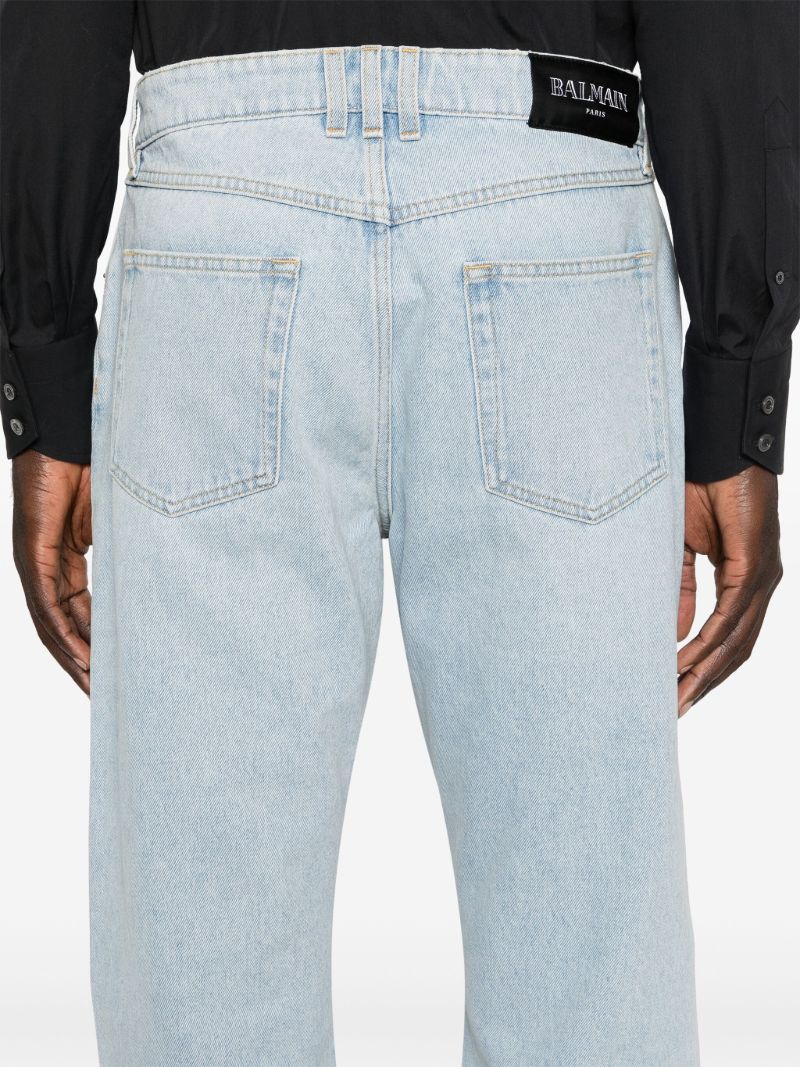 Blue Mid-rise Slim-fit Jeans