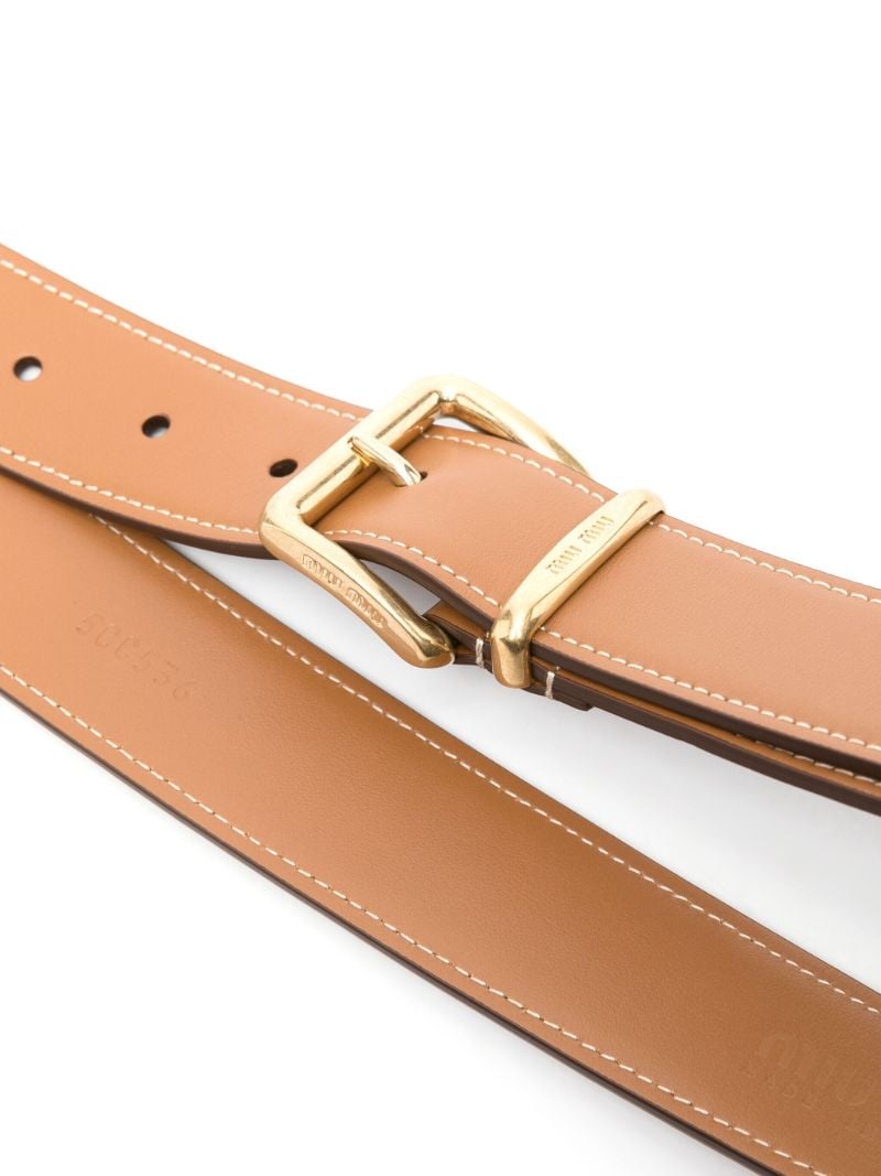 Brown Buckled Leather Belt