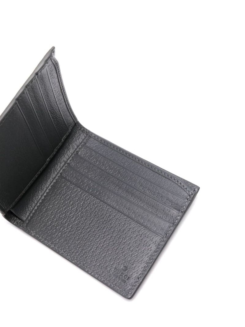 Black Gg Supreme Leather Wallet