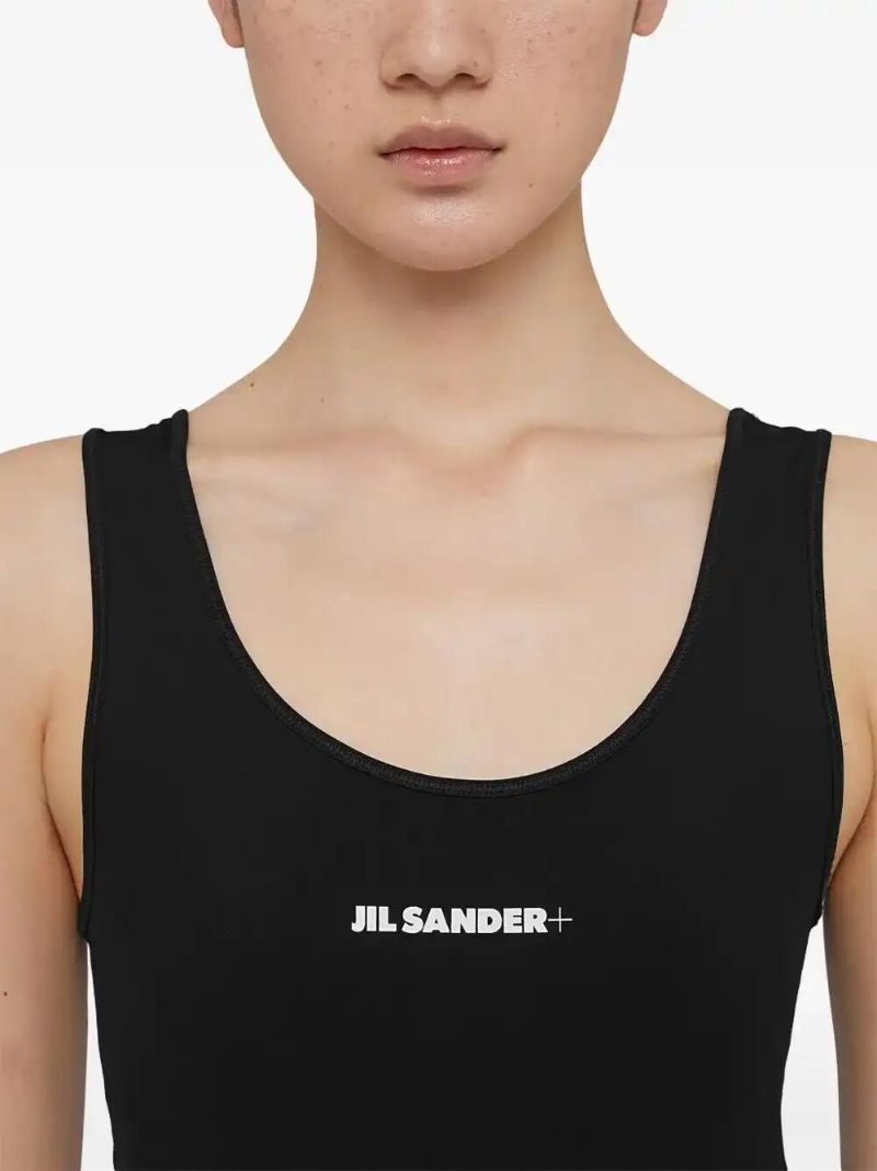 Black Logo-print Jumpsuit