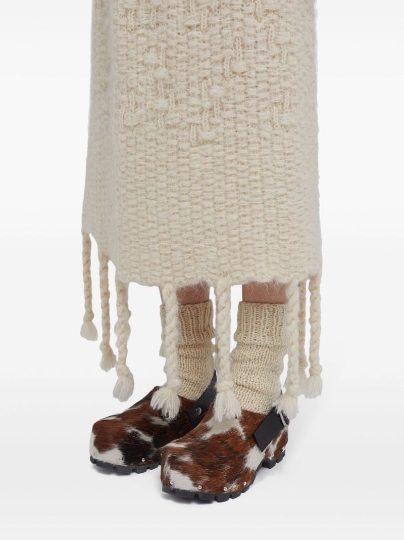 Cow-print Clogs