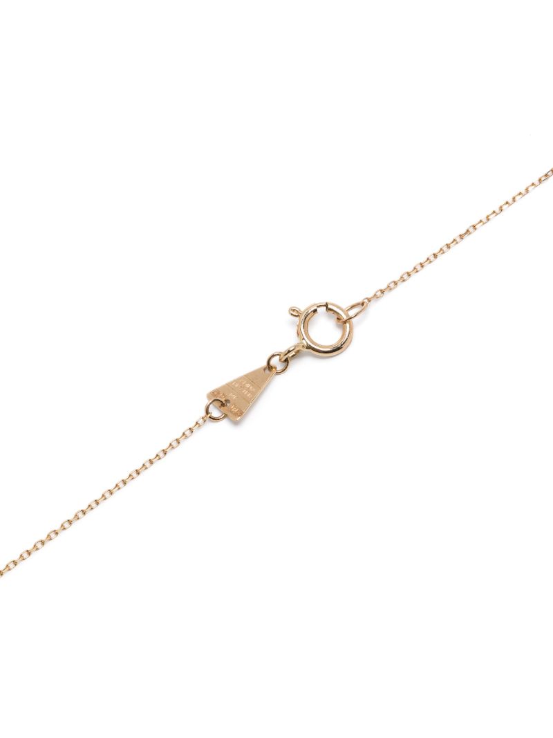 14k Yellow Gold Wing Diamond Necklace