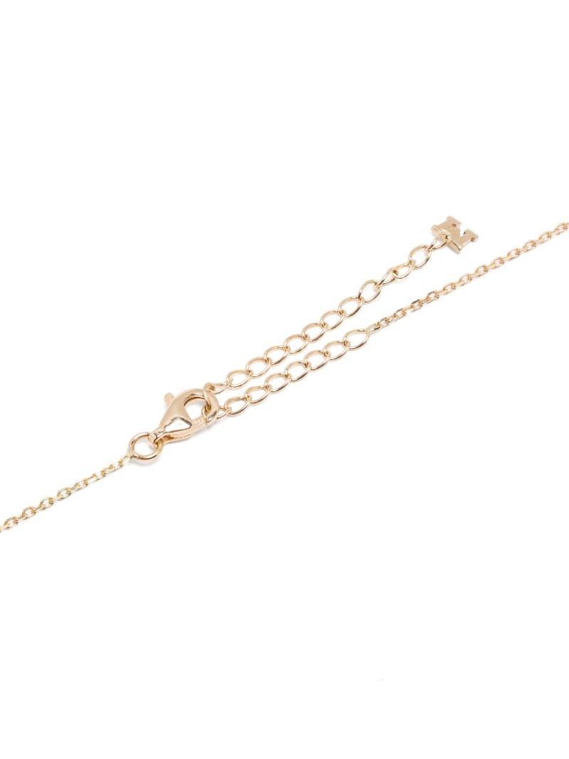14k Yellow Gold Topaz and Diamond Necklace