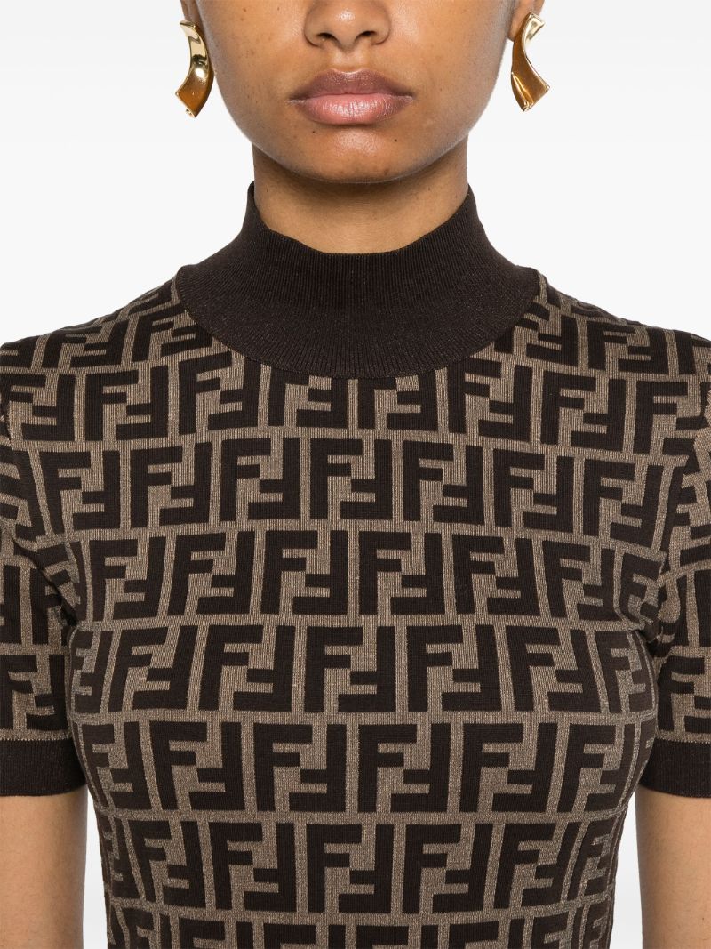 Ff Cotton Midi Dress