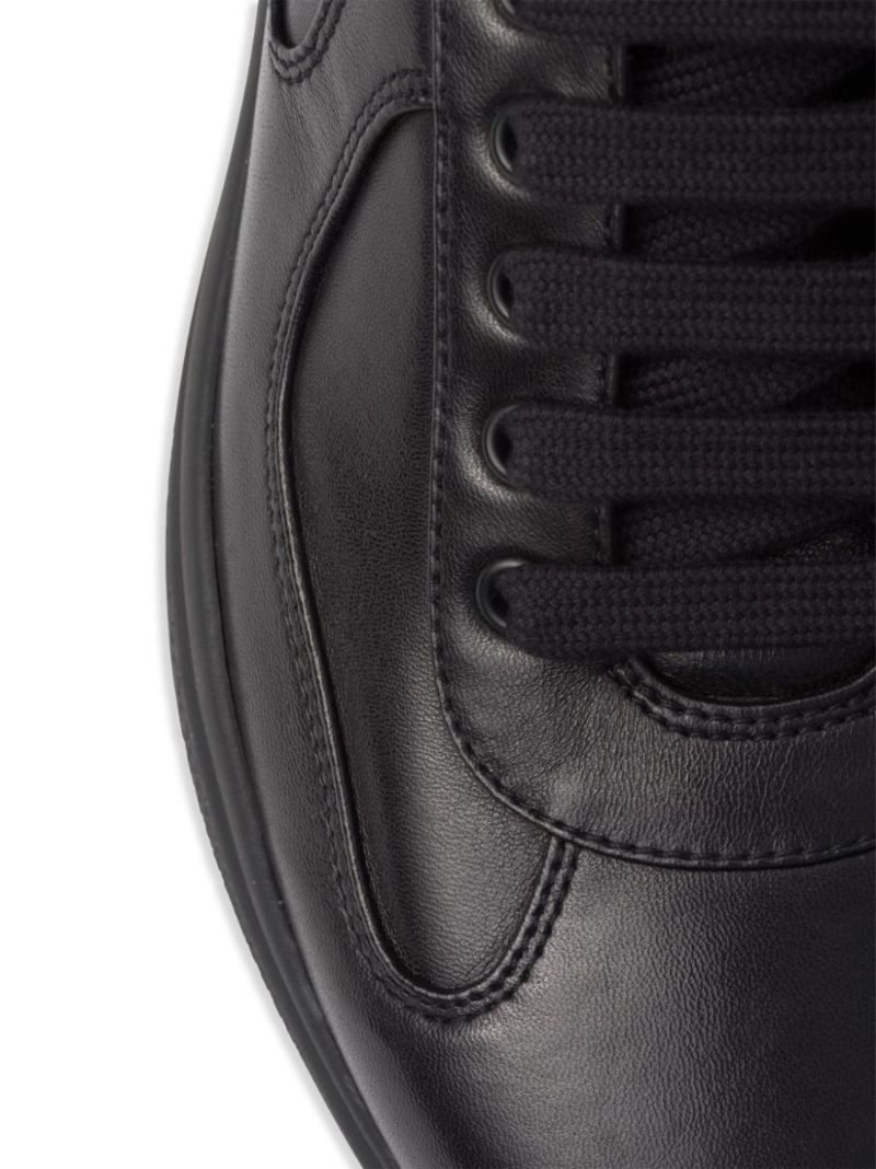 Black America's Cup Leather Sneakers