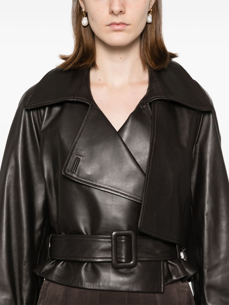 Brown Hatti Leather Jacket