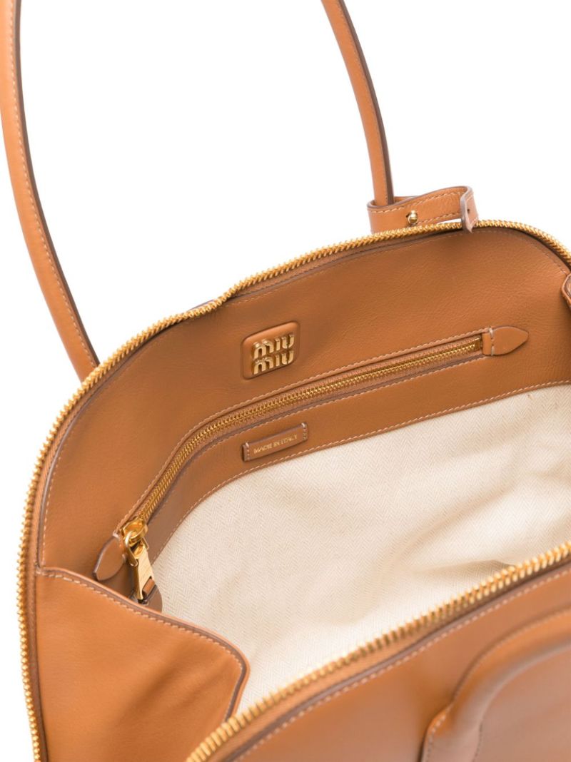 Brown Leather Tote Bag
