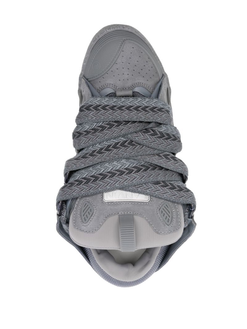Grey Curb Suede Sneakers