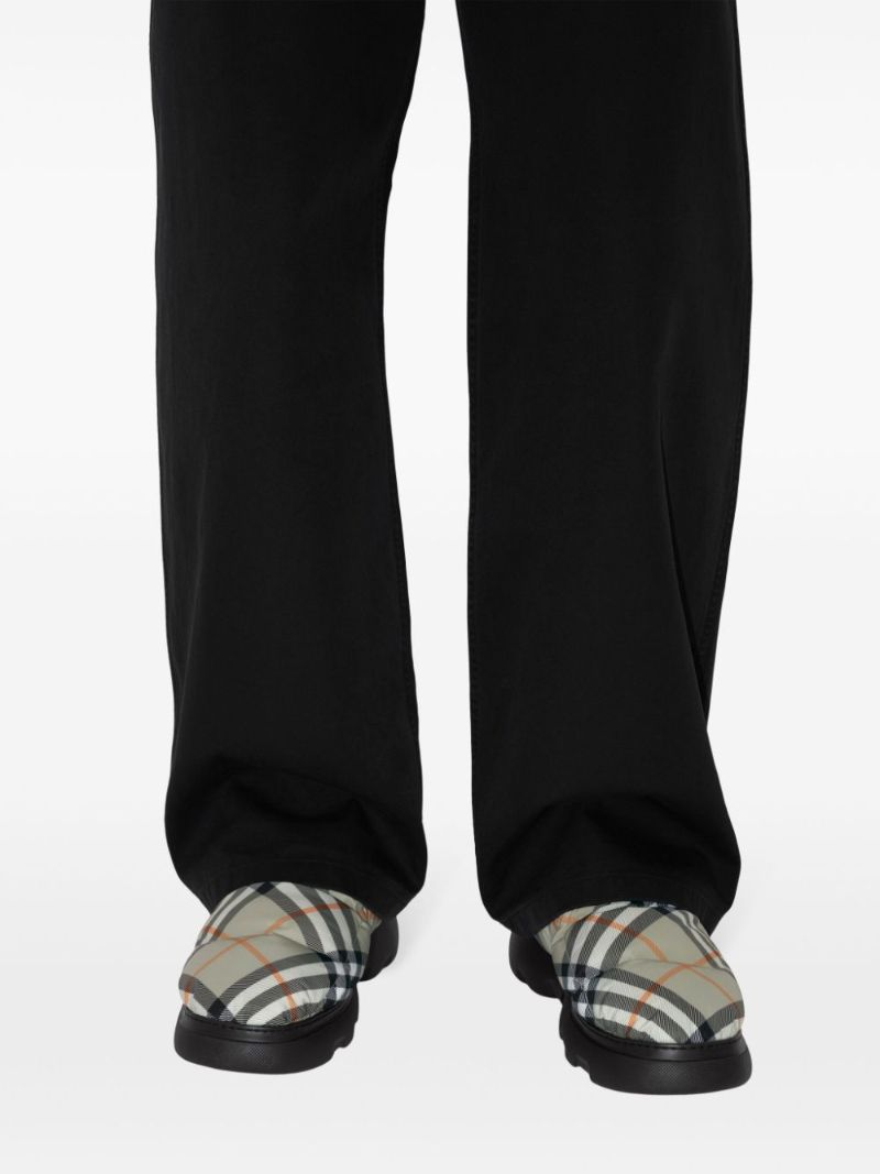 Green Pillow Checked Low-top Sneakers