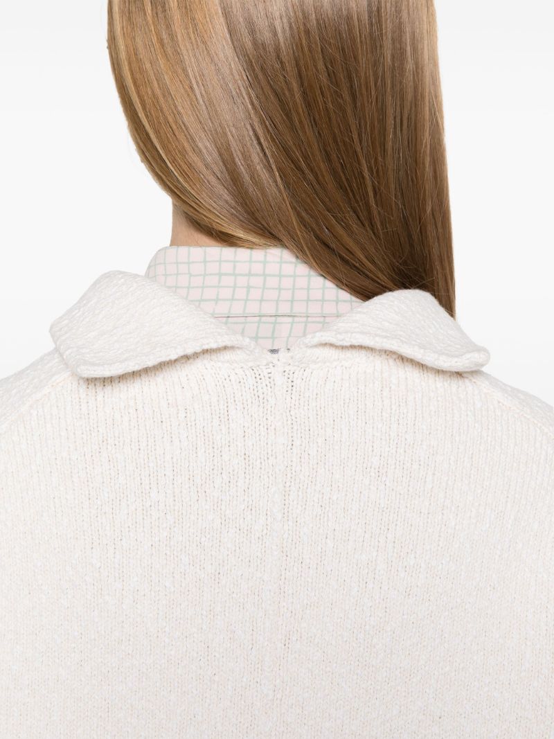 White Knitted Sweater