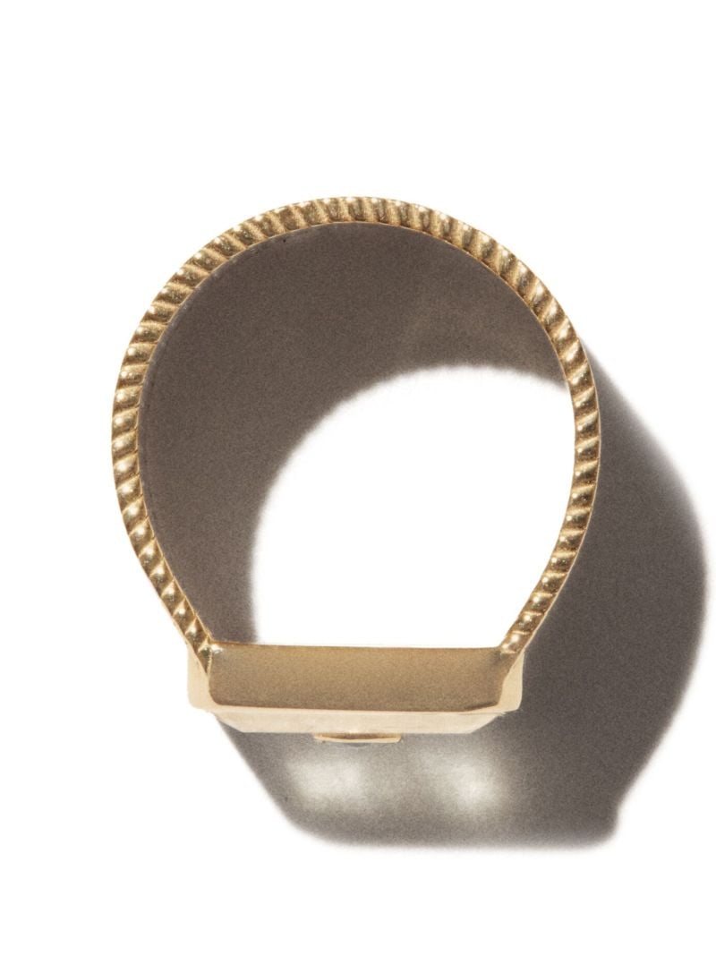 9k Yellow Gold Moonstone Ring