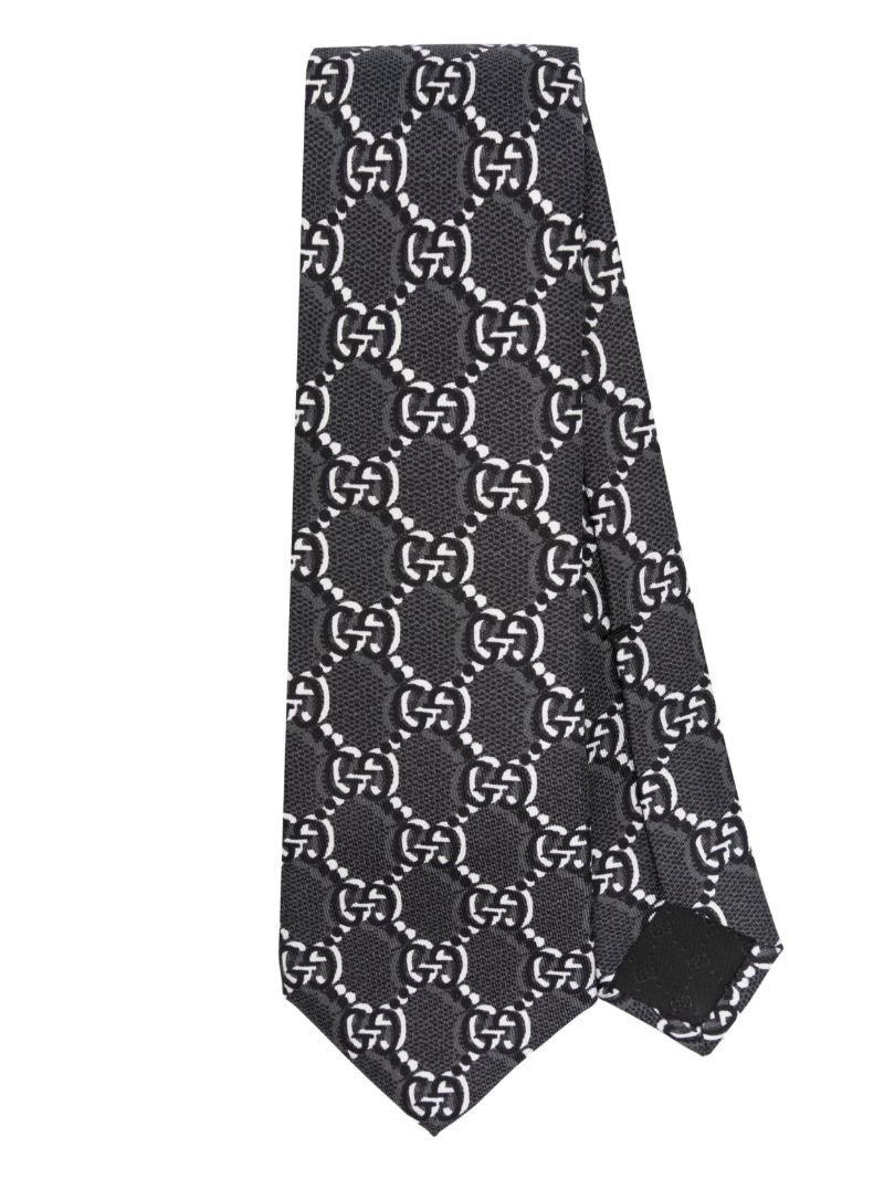 Gg Shadow Silk Tie