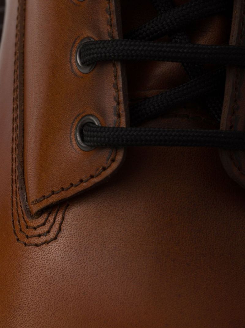 Logo-embossed Combat Boots