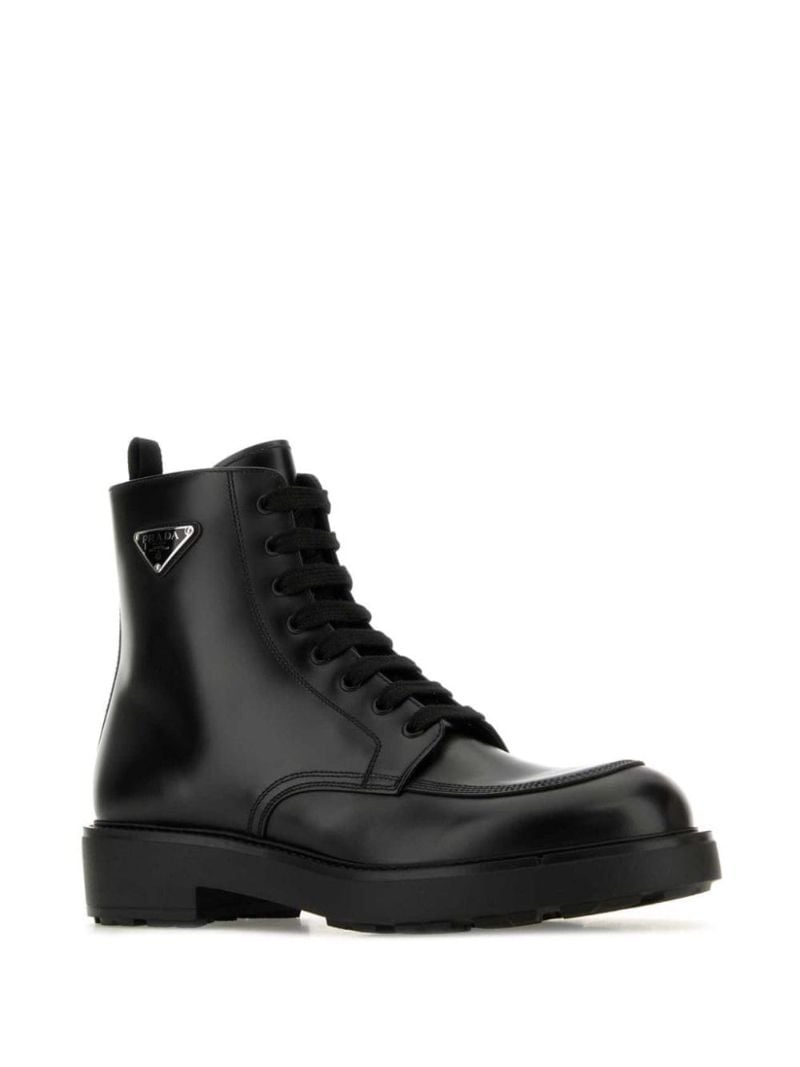 Black Triangle-logo Boots