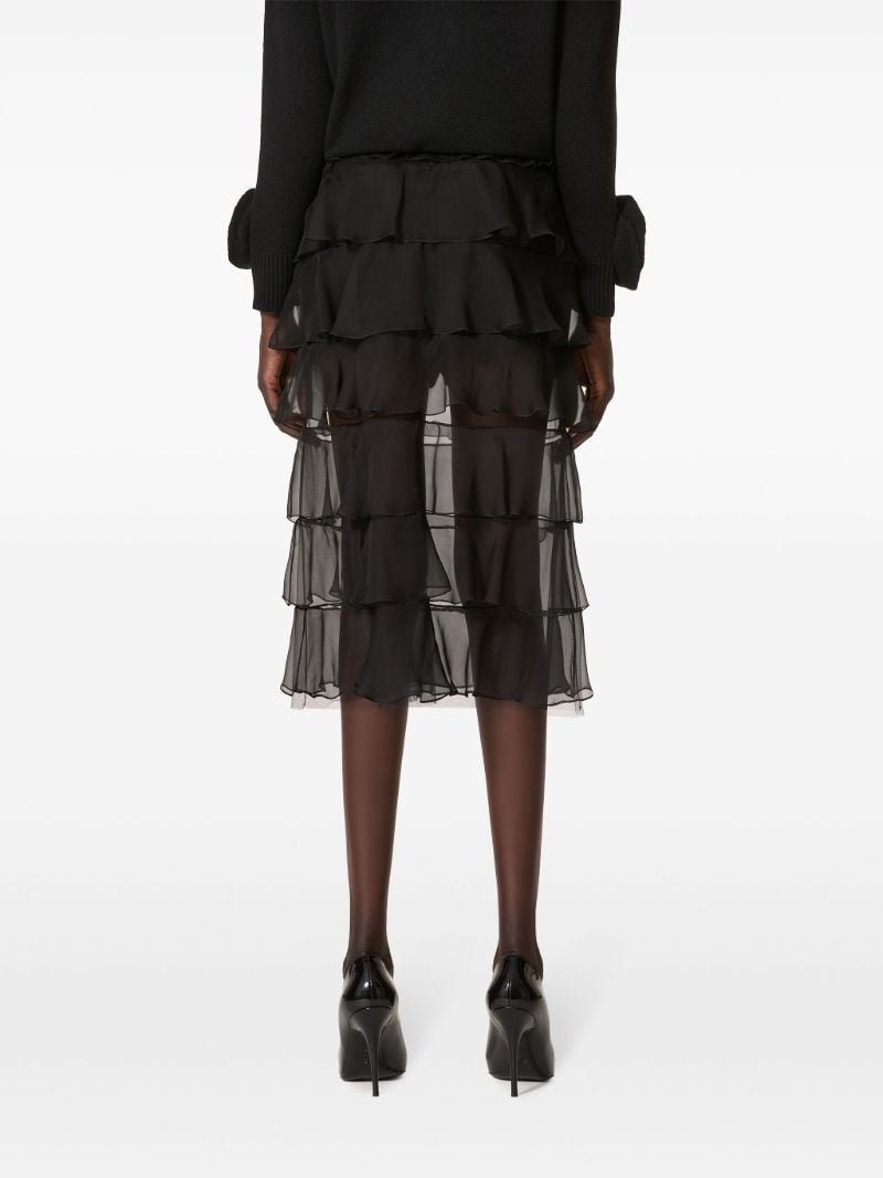 Ruffled Chiffon Skirt