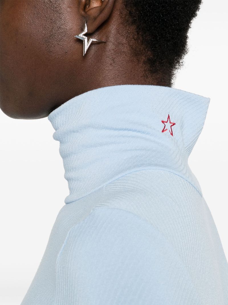 Printed Turtleneck Ski Top