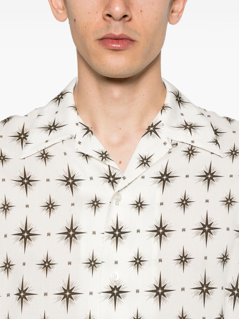 White Micro Starburst Shirt