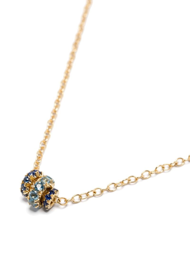18k Yellow Gold Sapphire Necklace