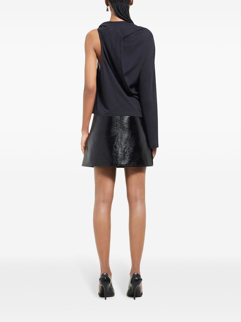 Oblique Mini Skirt