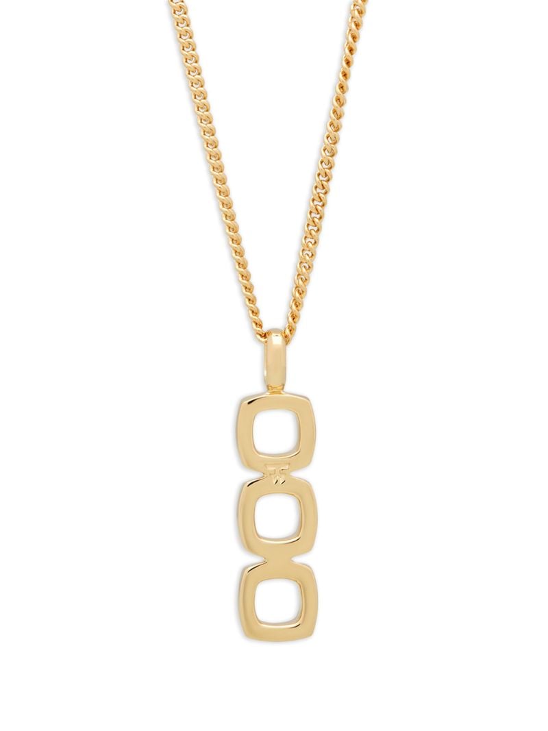9k Gold Plated Sterling Silver Pendant Necklace