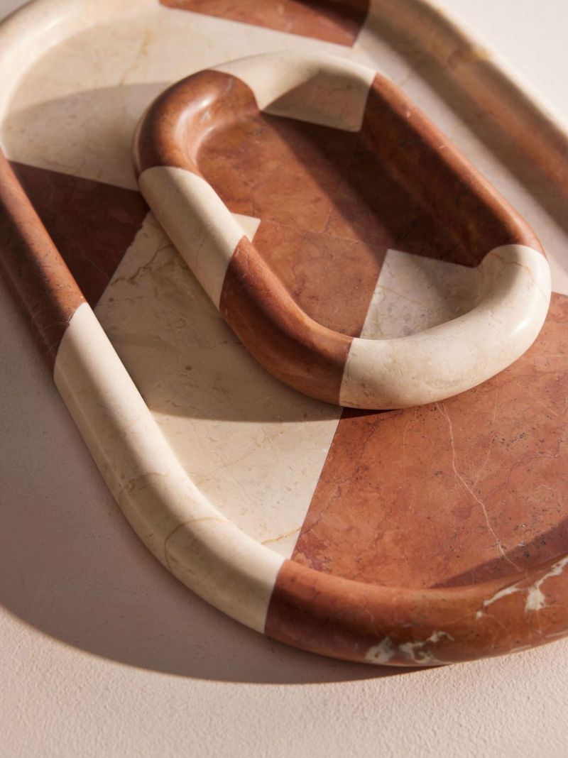 Geometric Pattern Decorative Tray