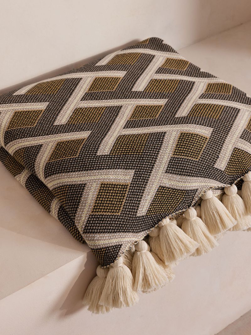 Geometric Intarsia Blanket