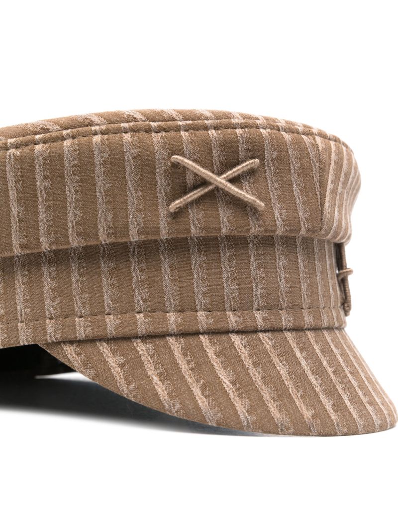 Striped Baker Boy Cap