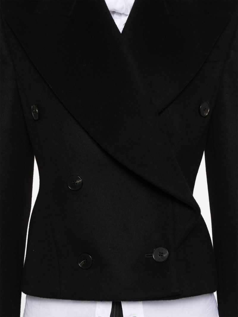 Black Oversized-lapels Blazer