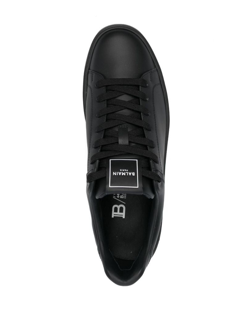 Black B-court Leather Sneakers