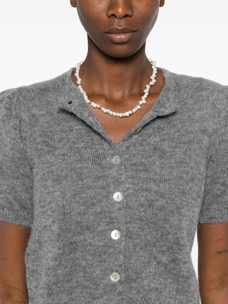 Puff Sleeves Knitted Top
