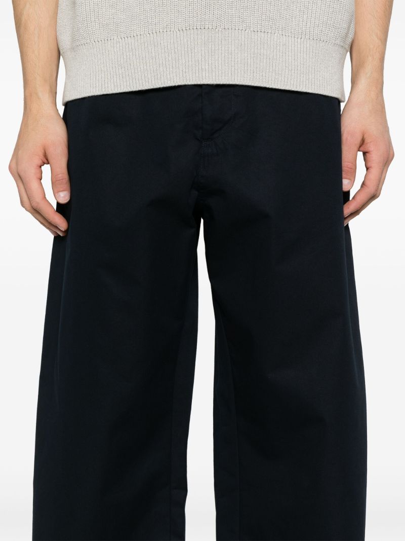 Blue Wide-leg Trousers