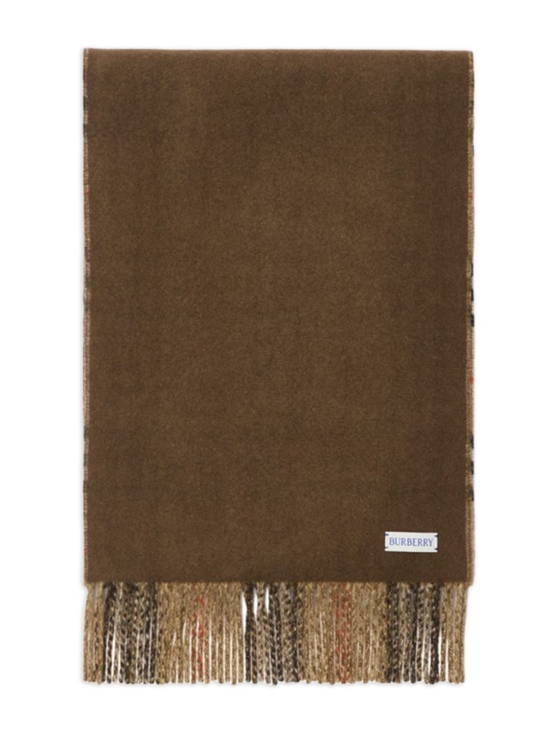 Neutral Vintage Check Scarf