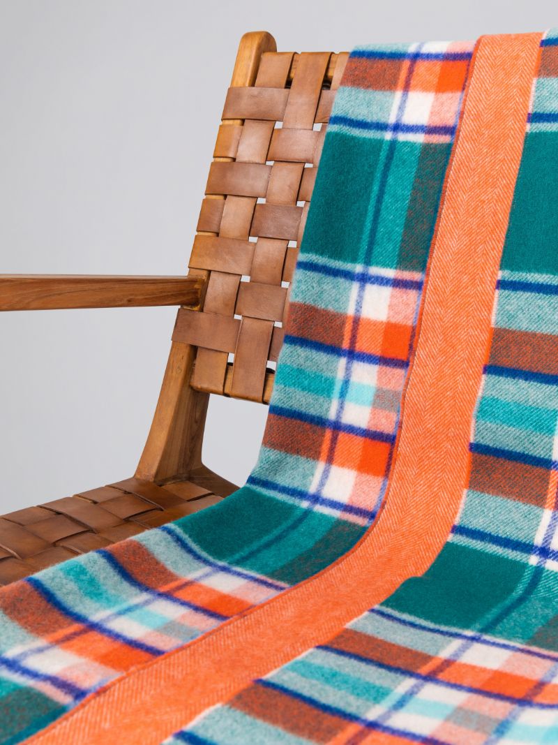 Reversible Wool Throw