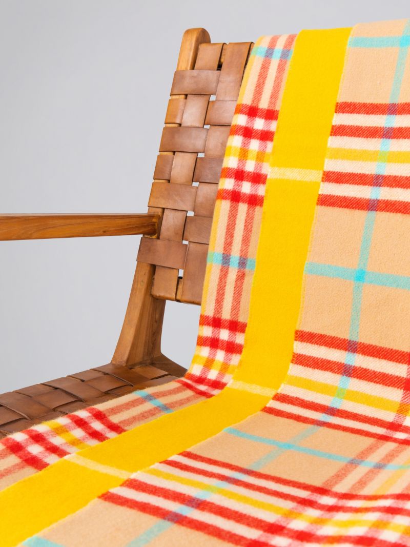 Reversible Wool Throw