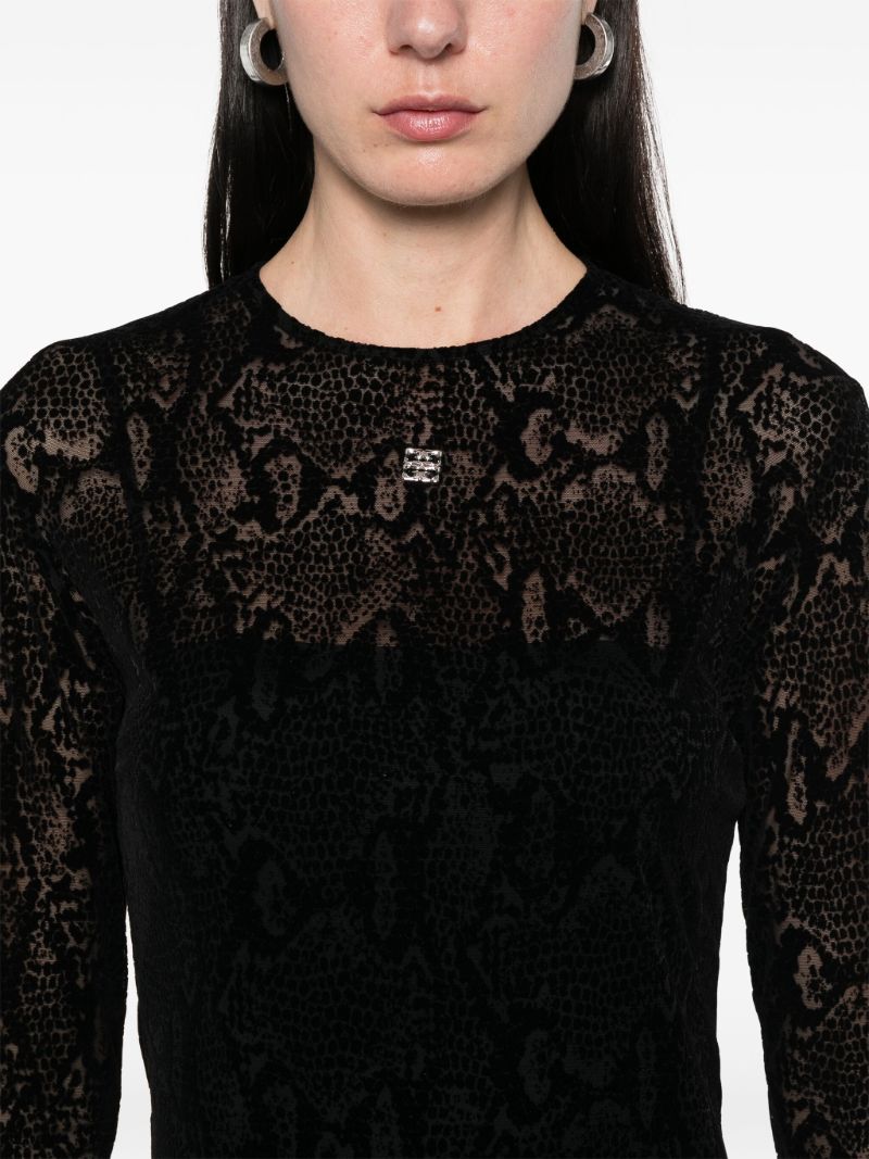 Black 4g-plaque Dress