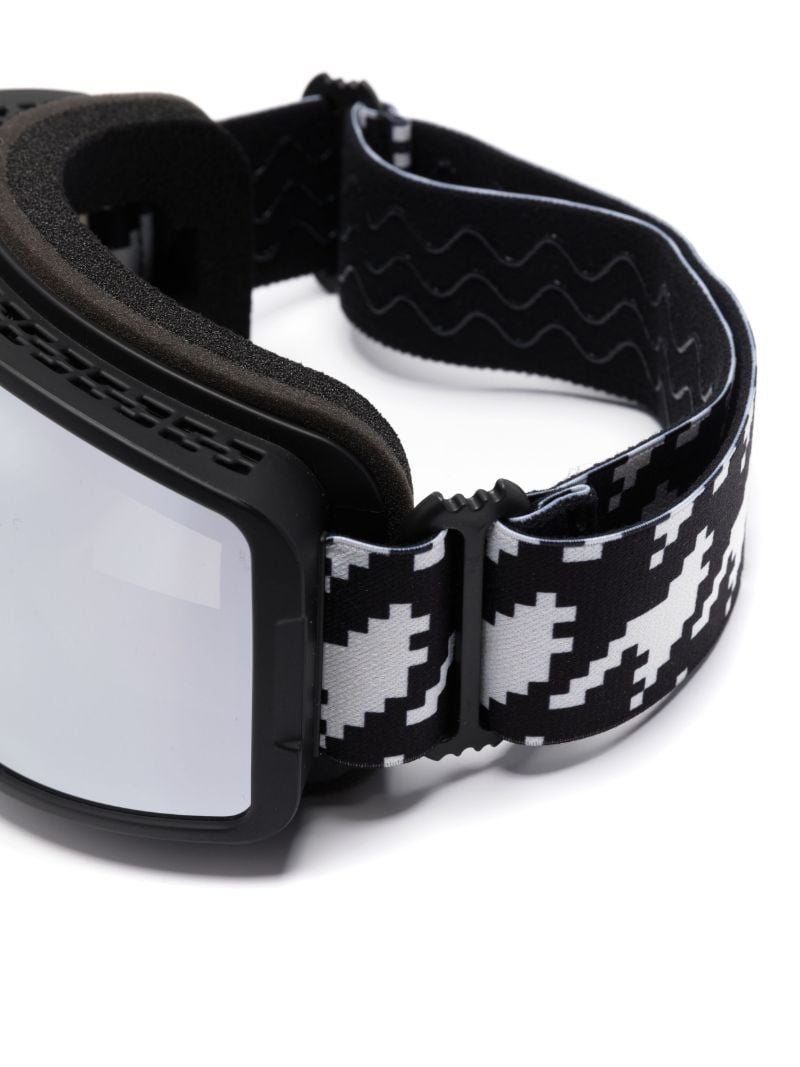 Houndstooth-strap Ski Goggles