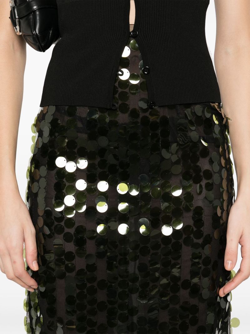 Sequinned Midi Skirt