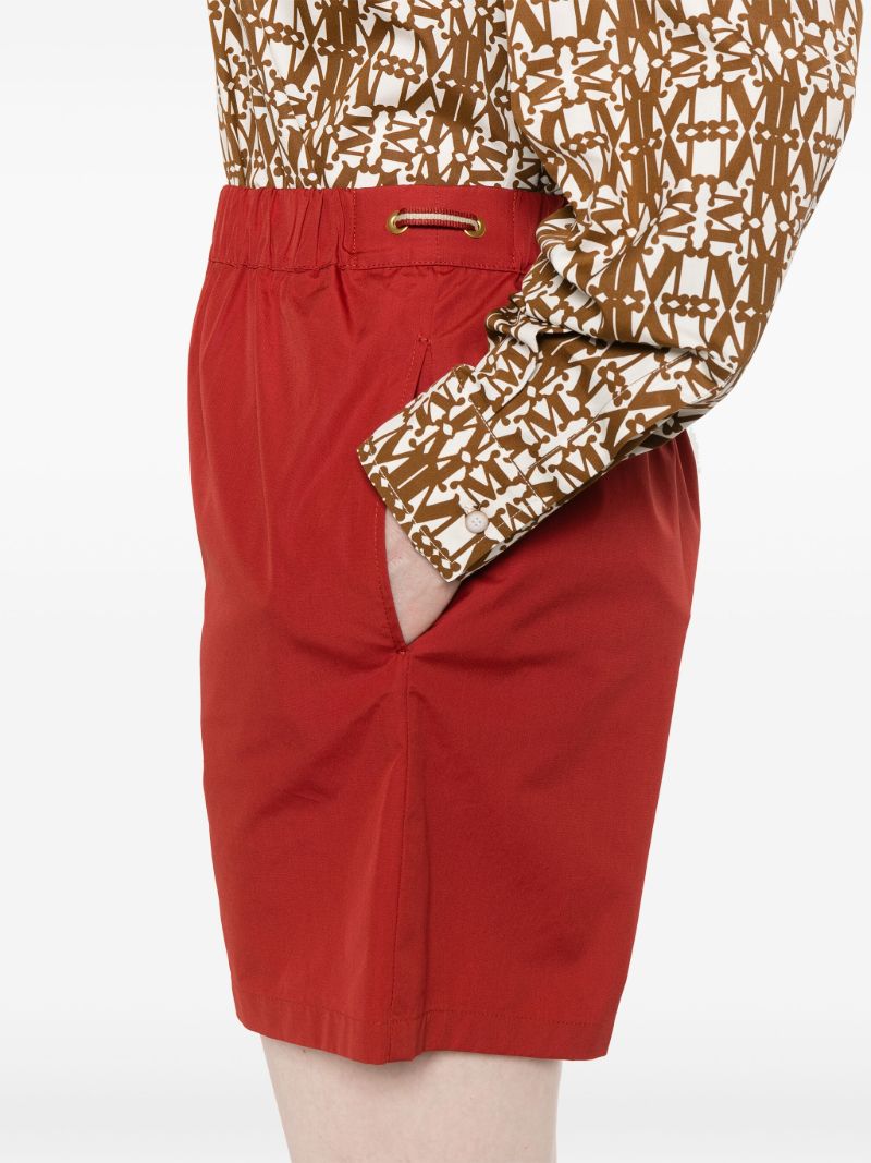 Red Cotton Shorts