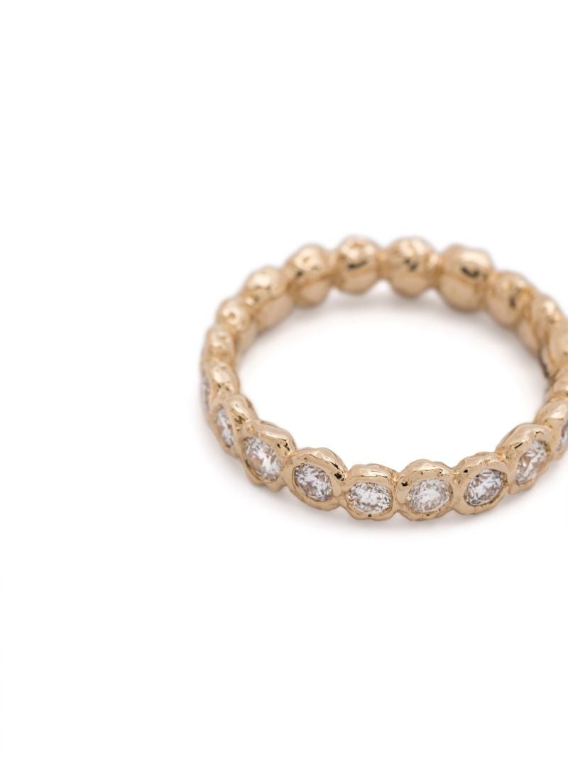 14k Yellow Gold Alpha Diamond Ring