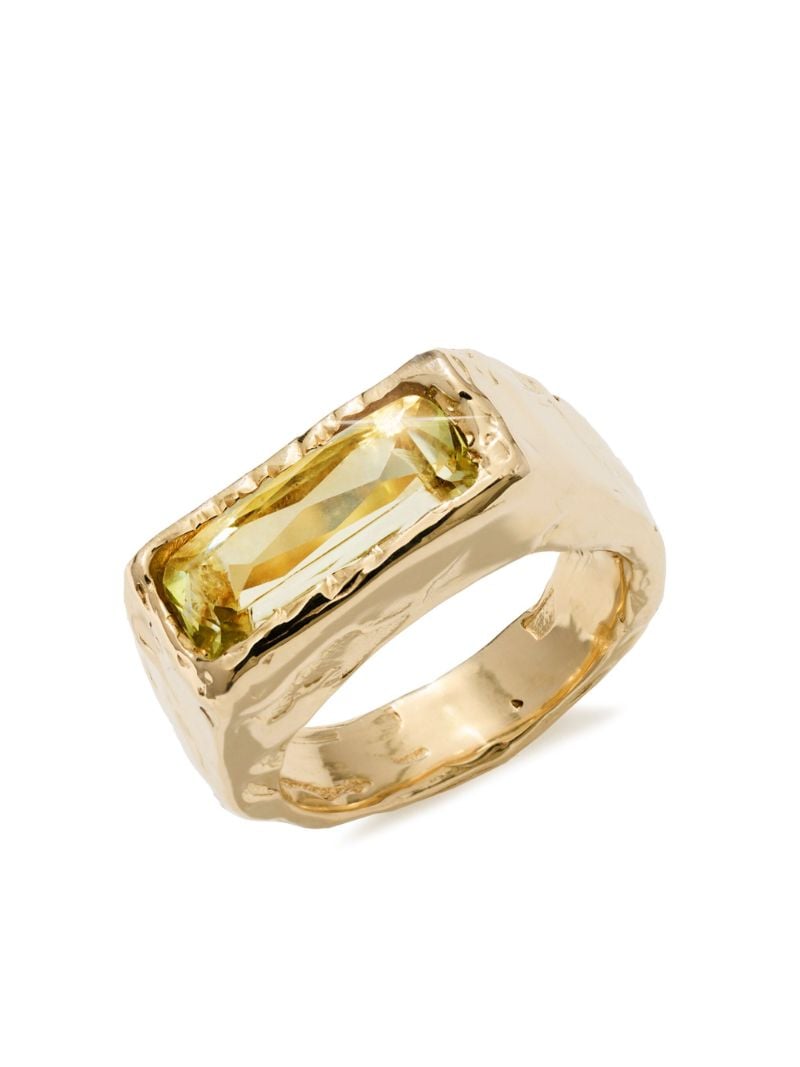 14k Yellow Gold Cogency Beryl Band Ring