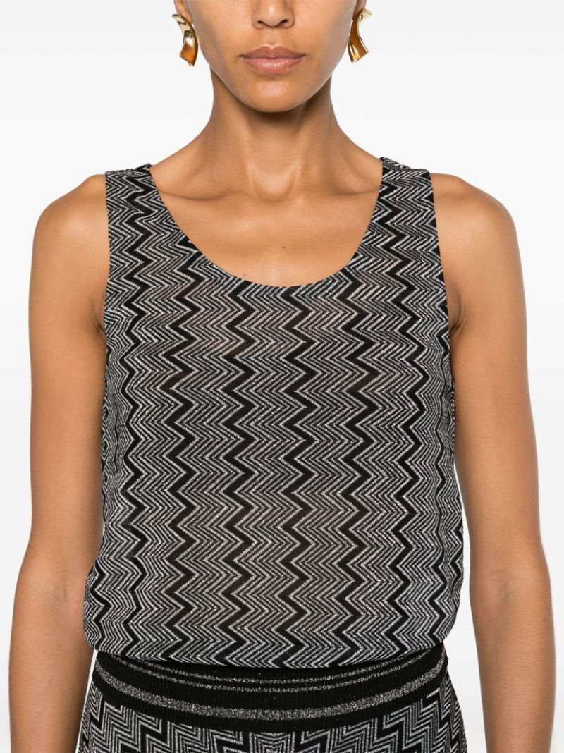 Zigzag LamÃ_x0083_© Tank Top