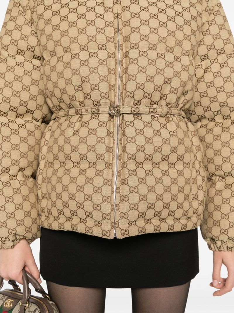 Gg Canvas Puffer Jacket