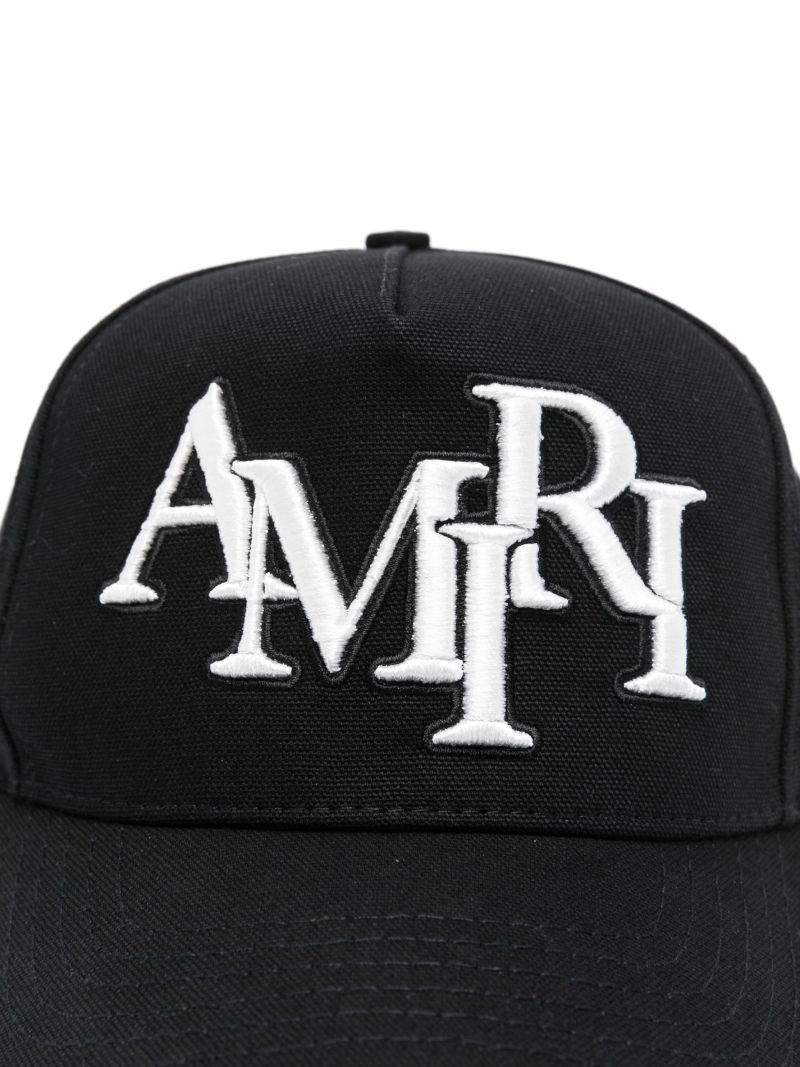 Staggered-logo Cap