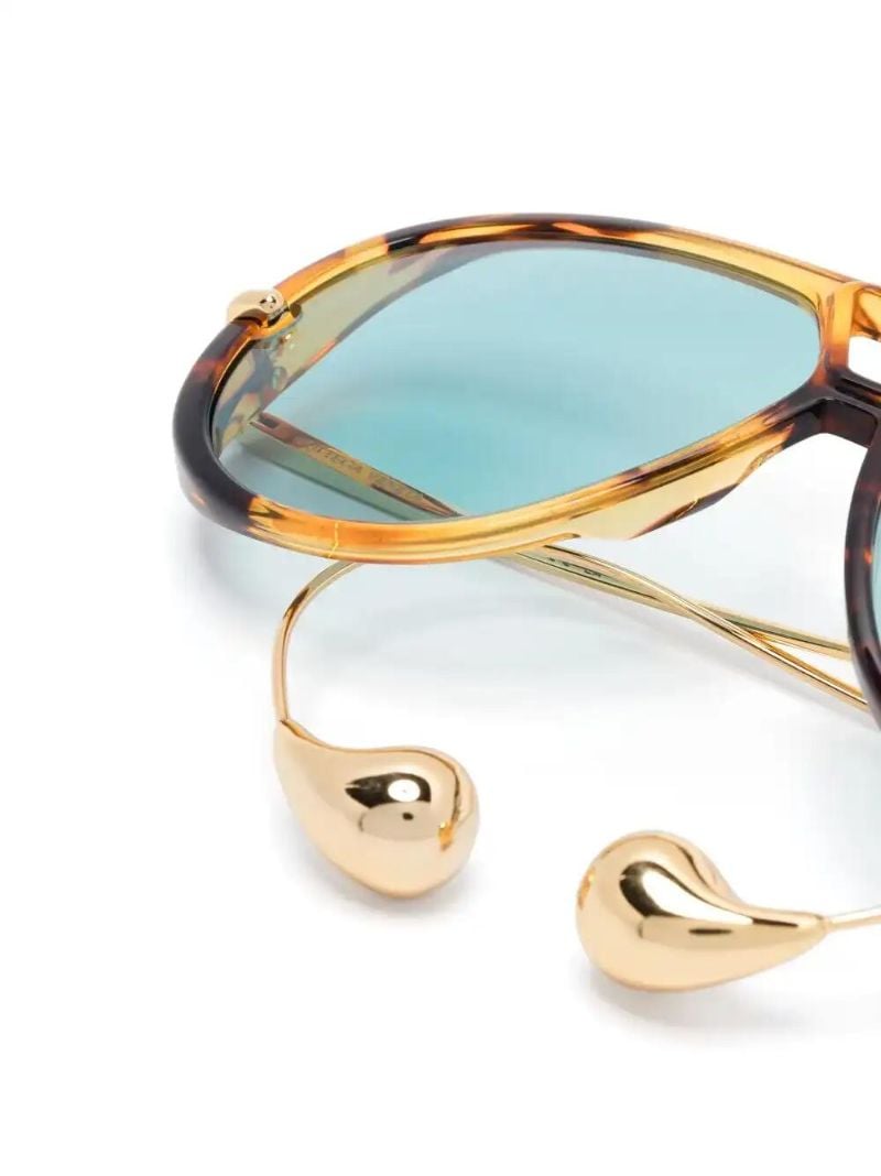 Brown Drop Sunglasses