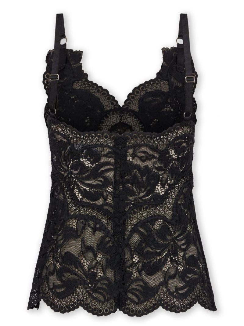 Black Lace Tank Top
