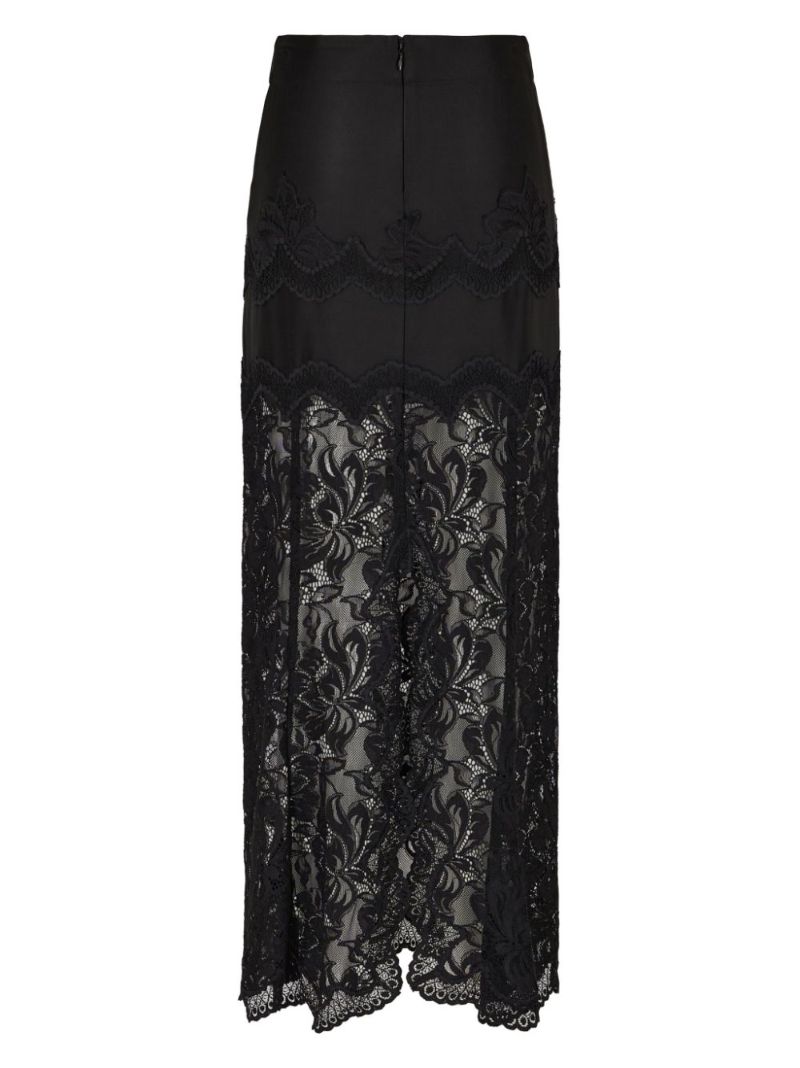 Black Long Lace Skirt