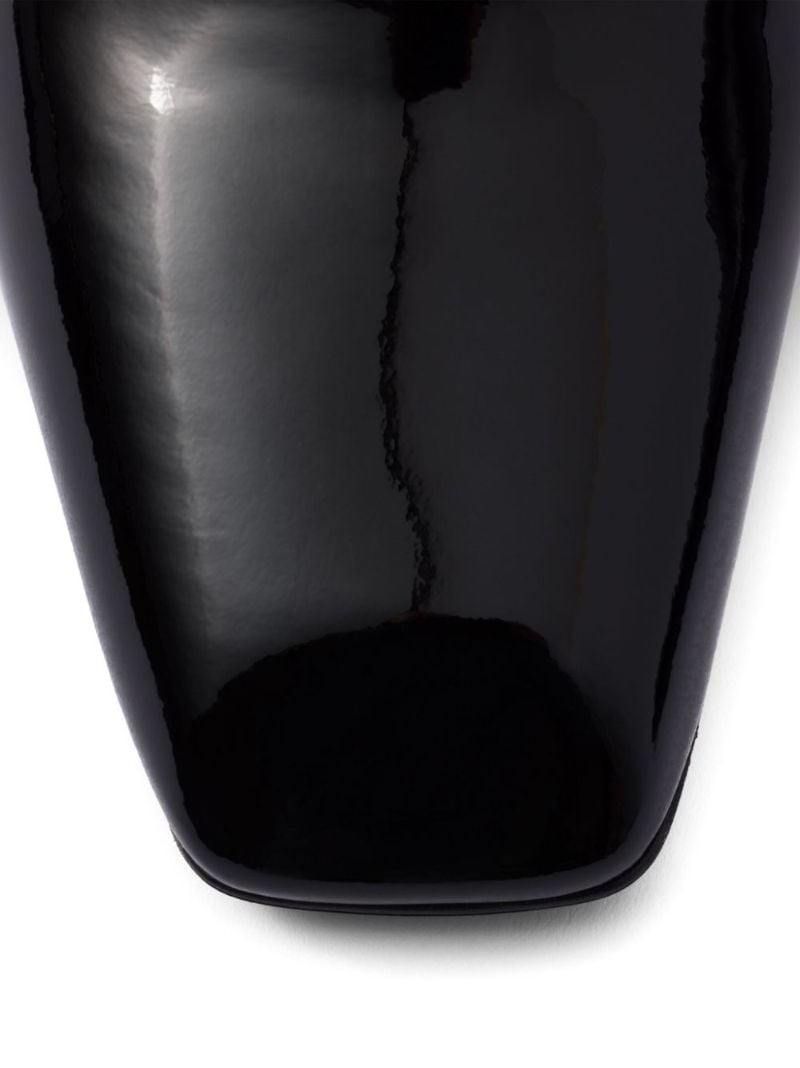 85mm Patent-leather Mules