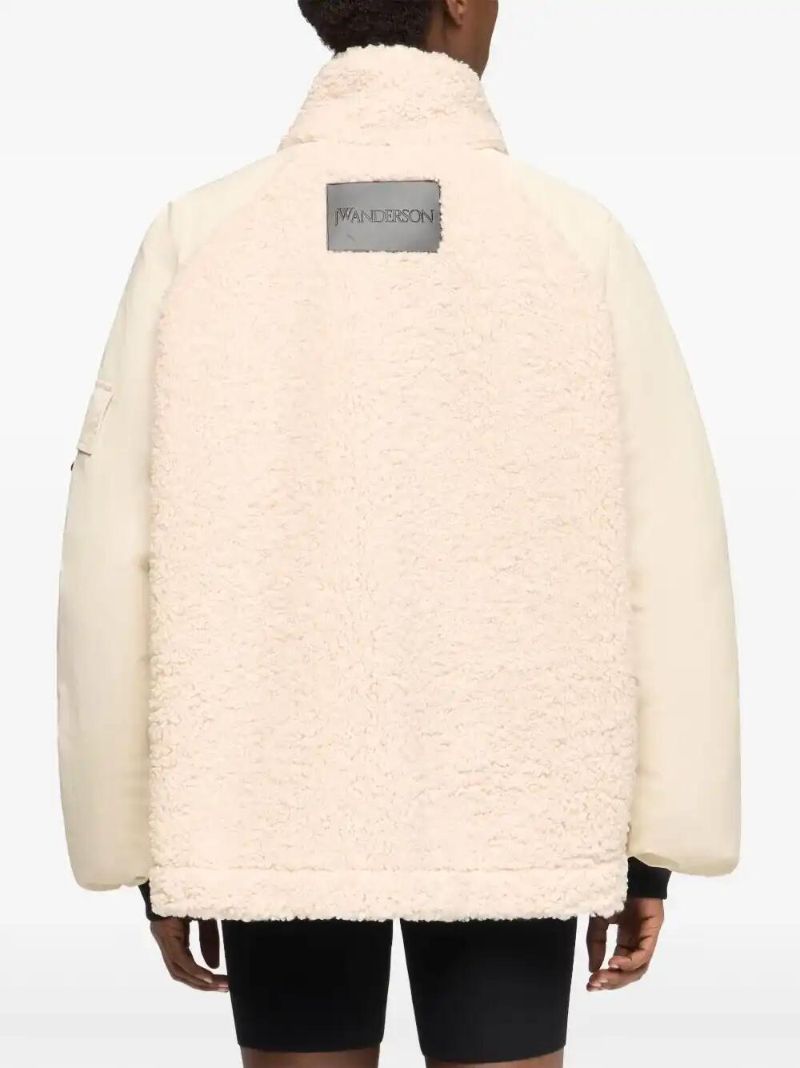 Neutrals Panelled Fleece Jacket