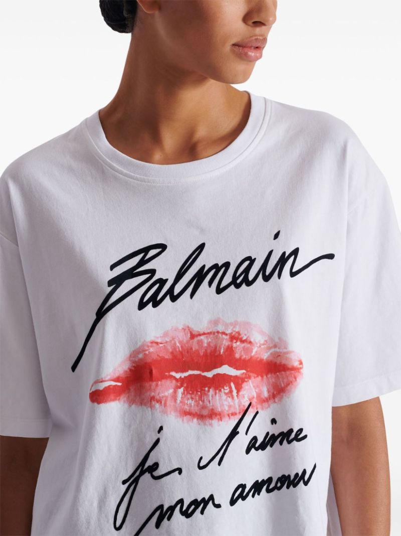 Kiss-print T-shirt