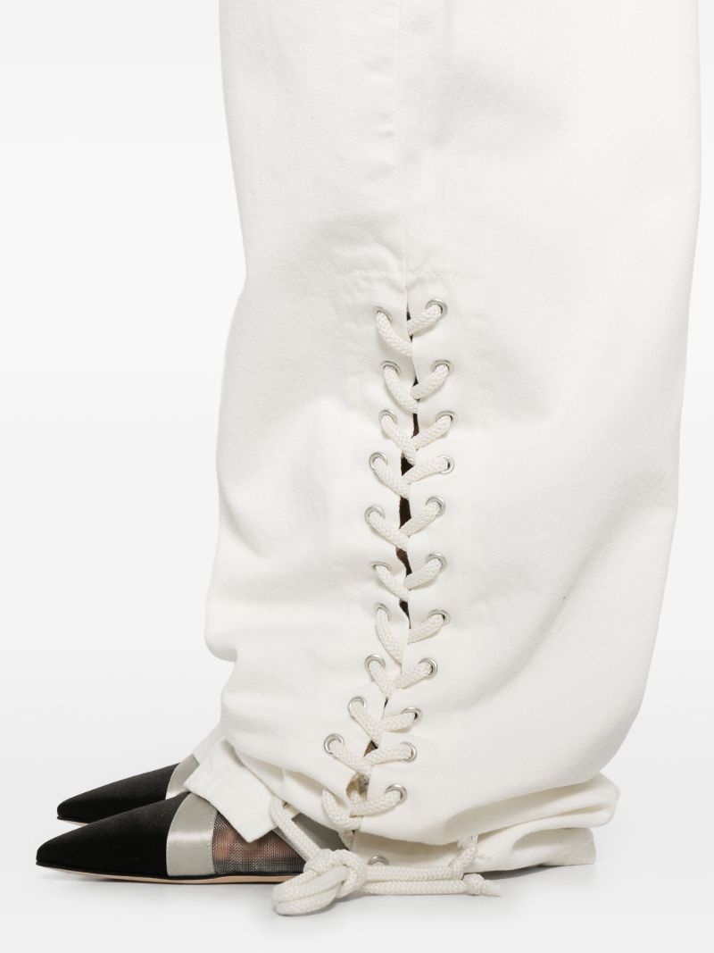 White Wide-leg Jeans